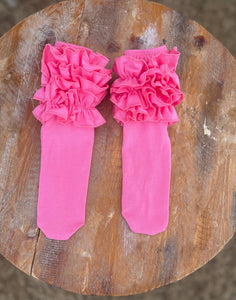 Ruffle boot socks