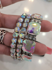 IRIDESCENT CRYSTAL BRACELETS