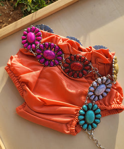 COLORFUL CONCHO BELT