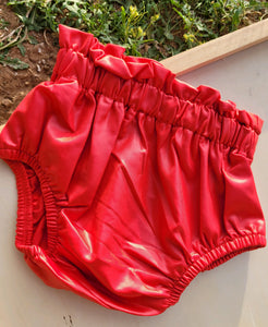 RED BABY BLOOMERS