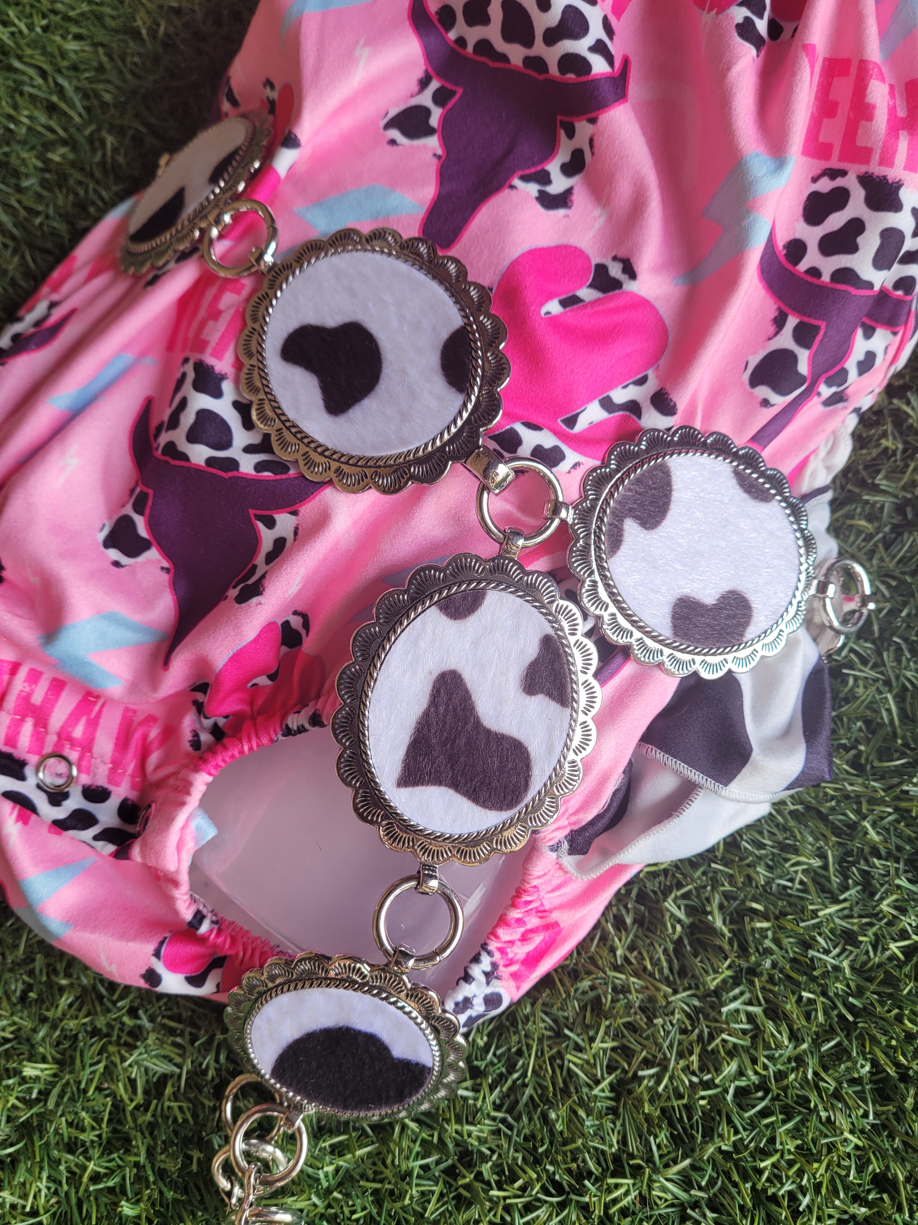 KIDS COWPRINT BELT