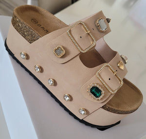 GEM STUDDED SANDALS