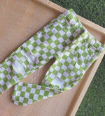 Load image into Gallery viewer, GREEN CHECKERED JEANS
