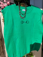 Load image into Gallery viewer, Horse bit embroidered sweater
