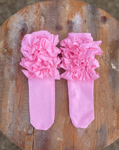 Ruffle boot socks