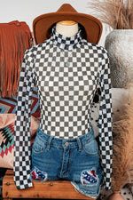 Load image into Gallery viewer, Checkered Bodysuit
