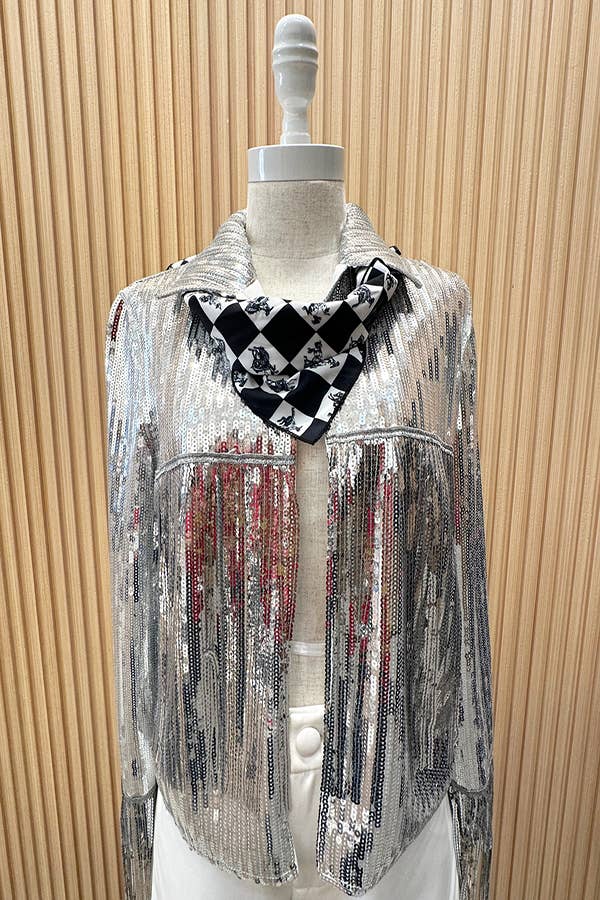 Western Checker Print Scarf