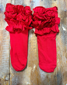 Ruffle boot socks