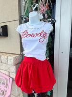 Load image into Gallery viewer, RED HOT BUBBLE SKORT
