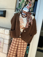 Load image into Gallery viewer, CHOCOLATE CHARM CARDIGAN
