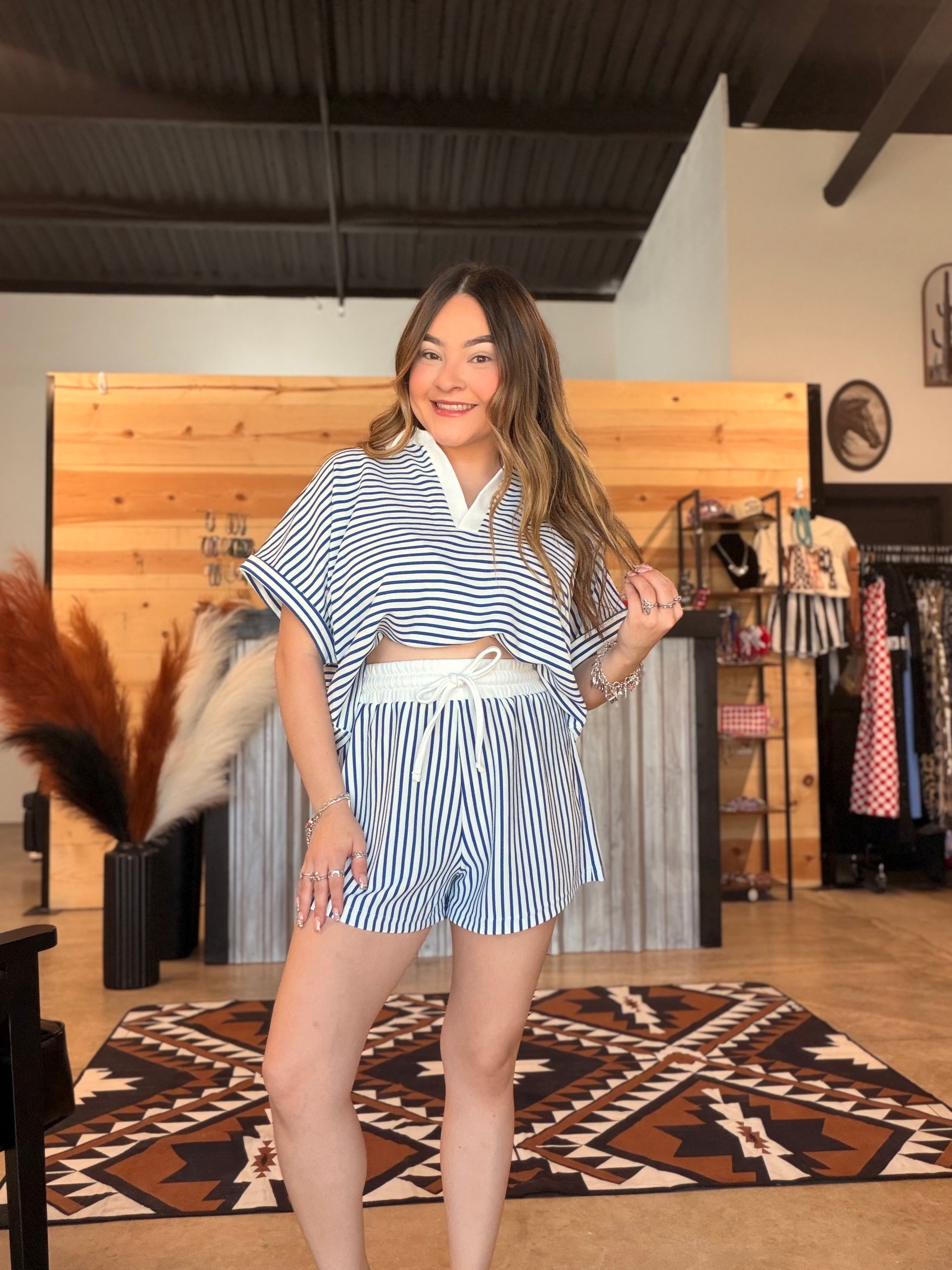 BOSS BABE STRIPED SET