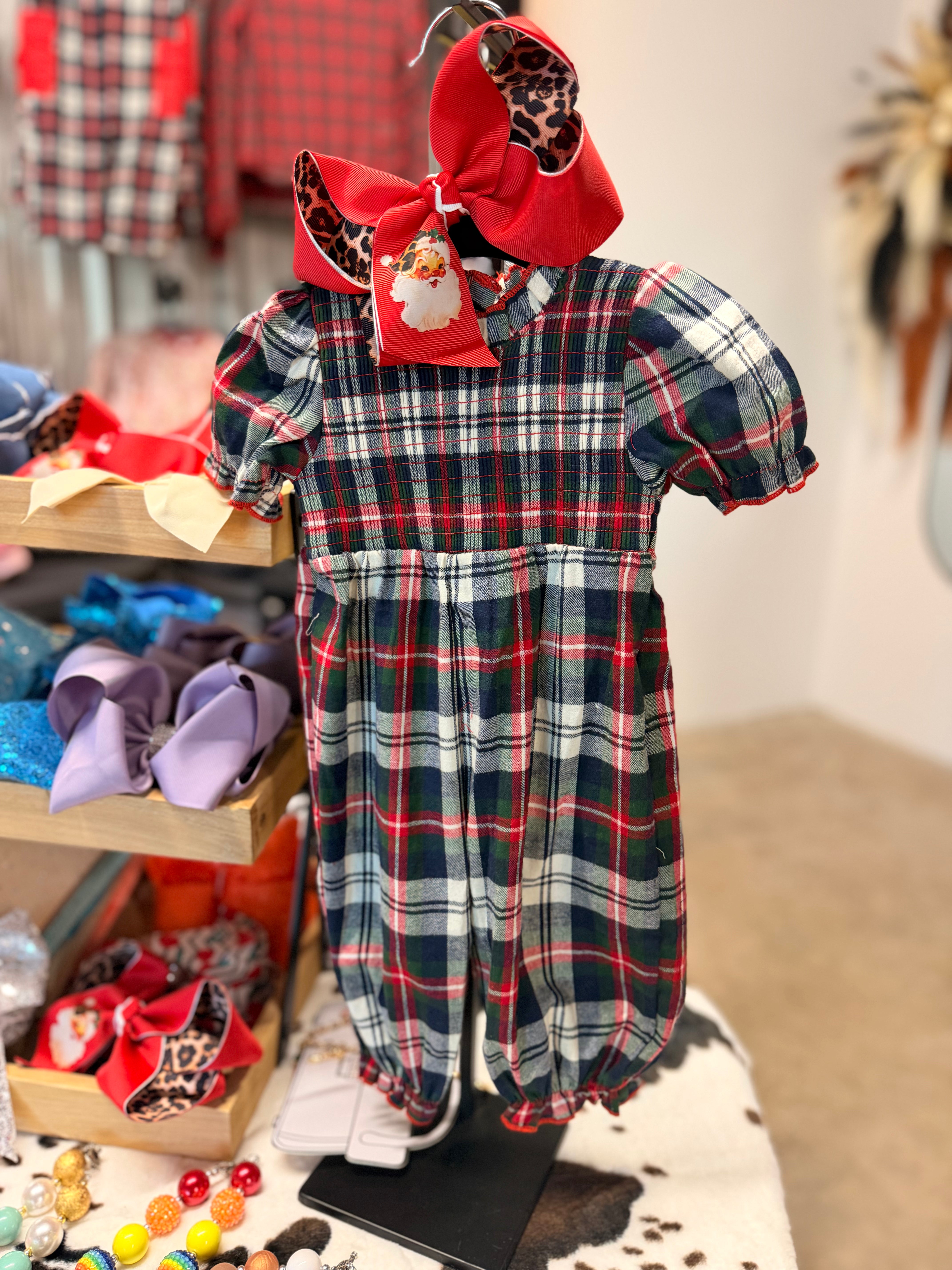 Christmas plaid jumper