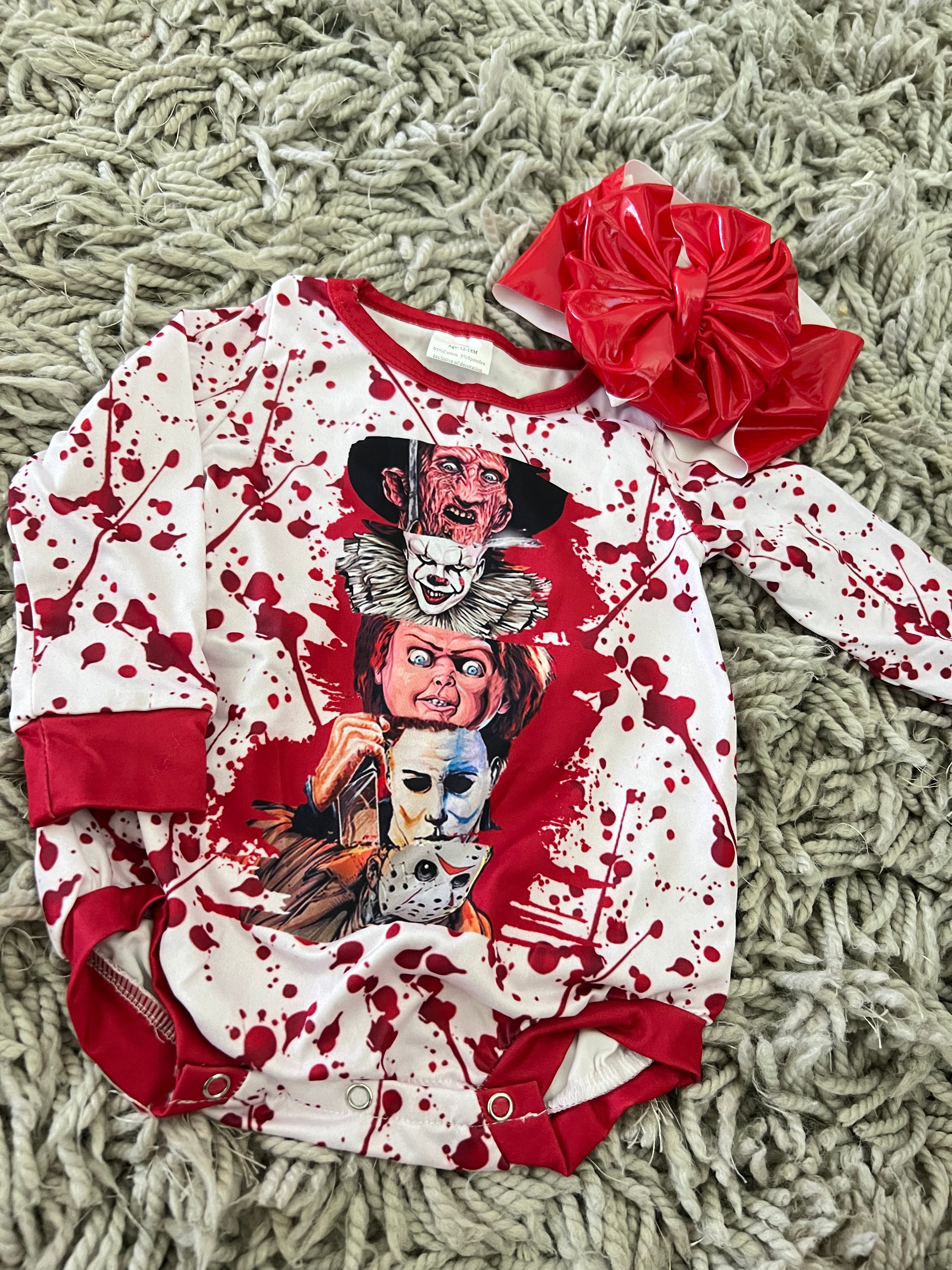 Scary bloody onesie ❤️