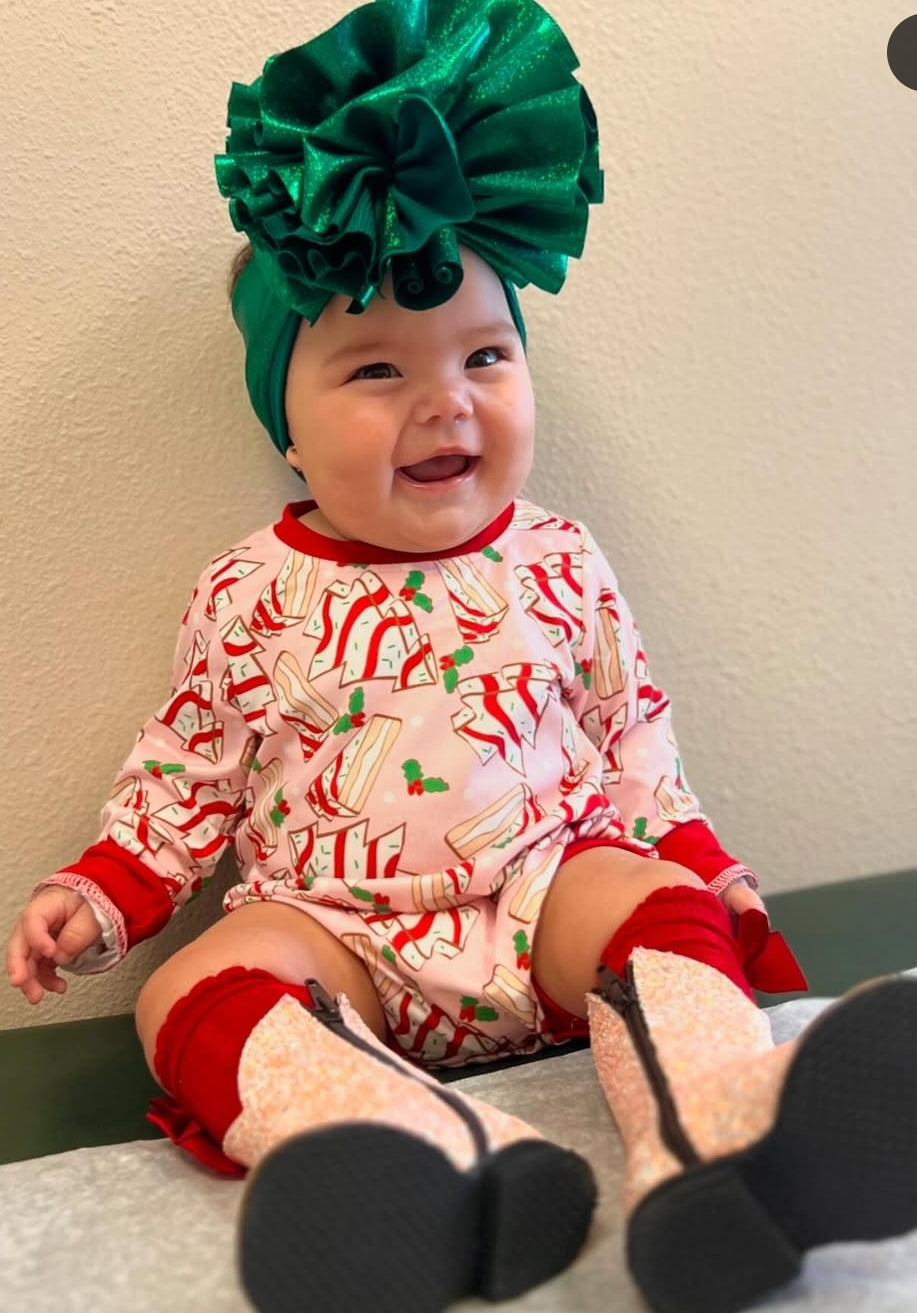 Christmas tree cakes onesie