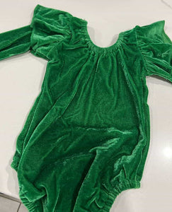 GREEN VELVET ONESIE