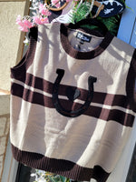 Load image into Gallery viewer, HORSESHOE SWEATER VEST
