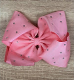 Load image into Gallery viewer, LIGHT PINK RHINESTONE BOW

