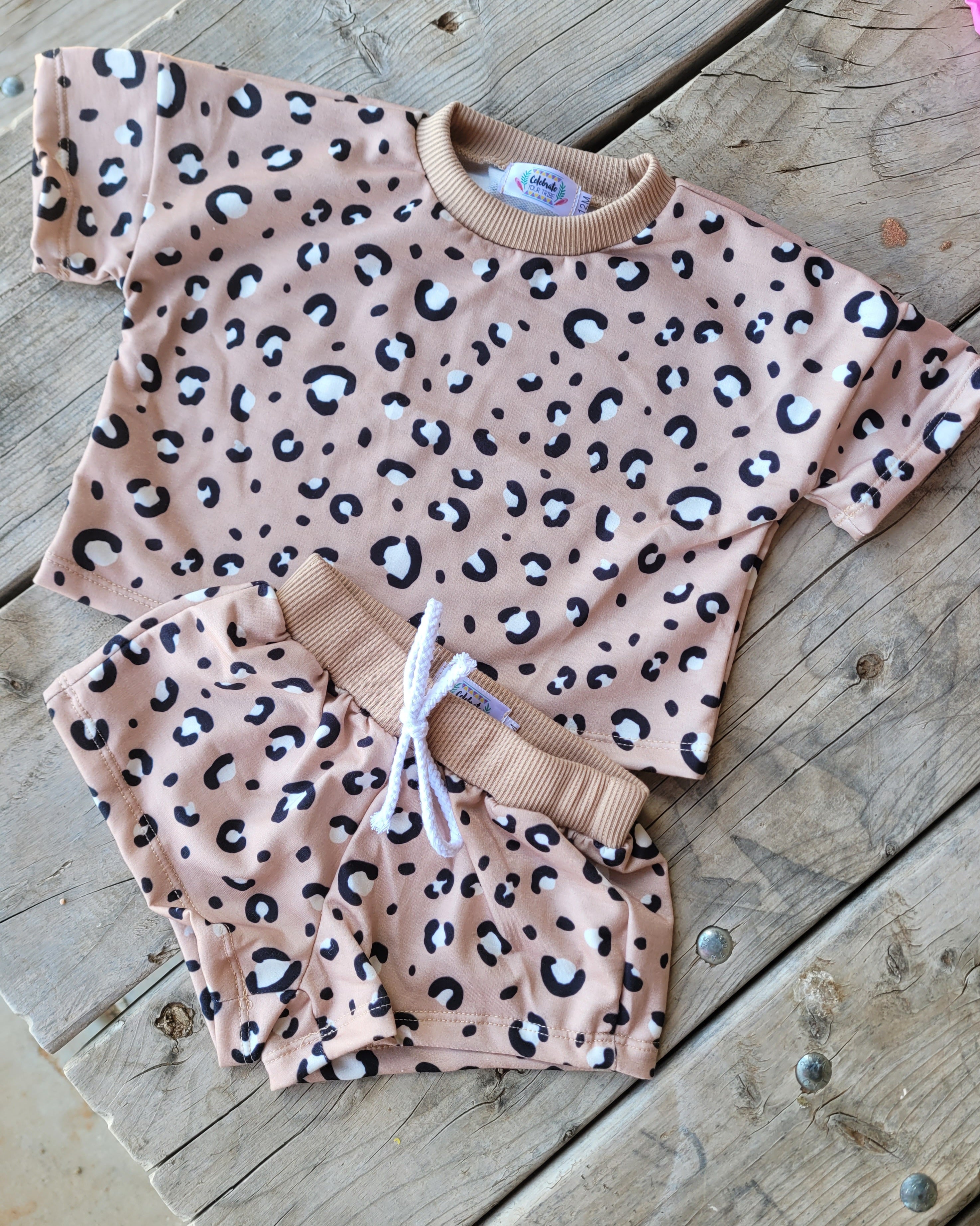LEOPARD SHORT SET