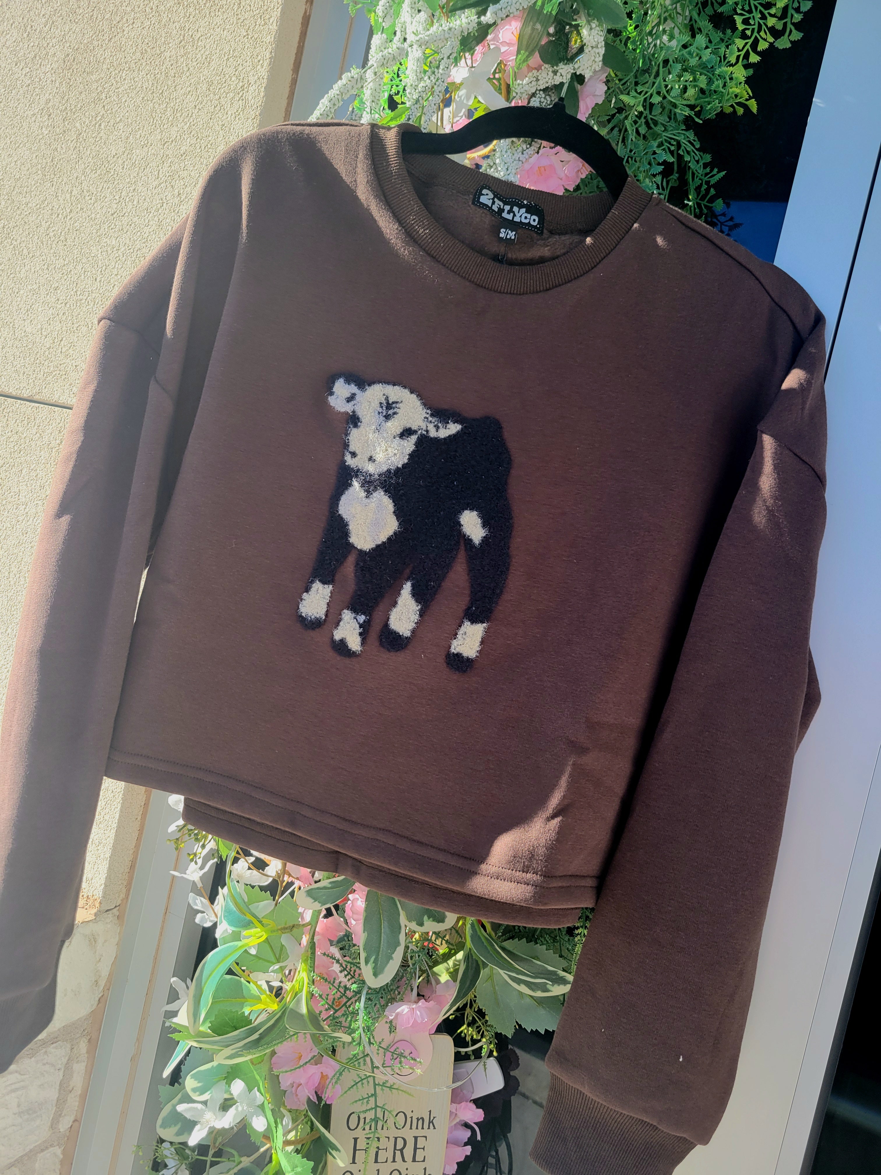 BROWN CALF SWEATER