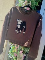 Load image into Gallery viewer, BROWN CALF SWEATER

