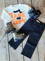 Load image into Gallery viewer, BLACK RHINESTONE JEAN
