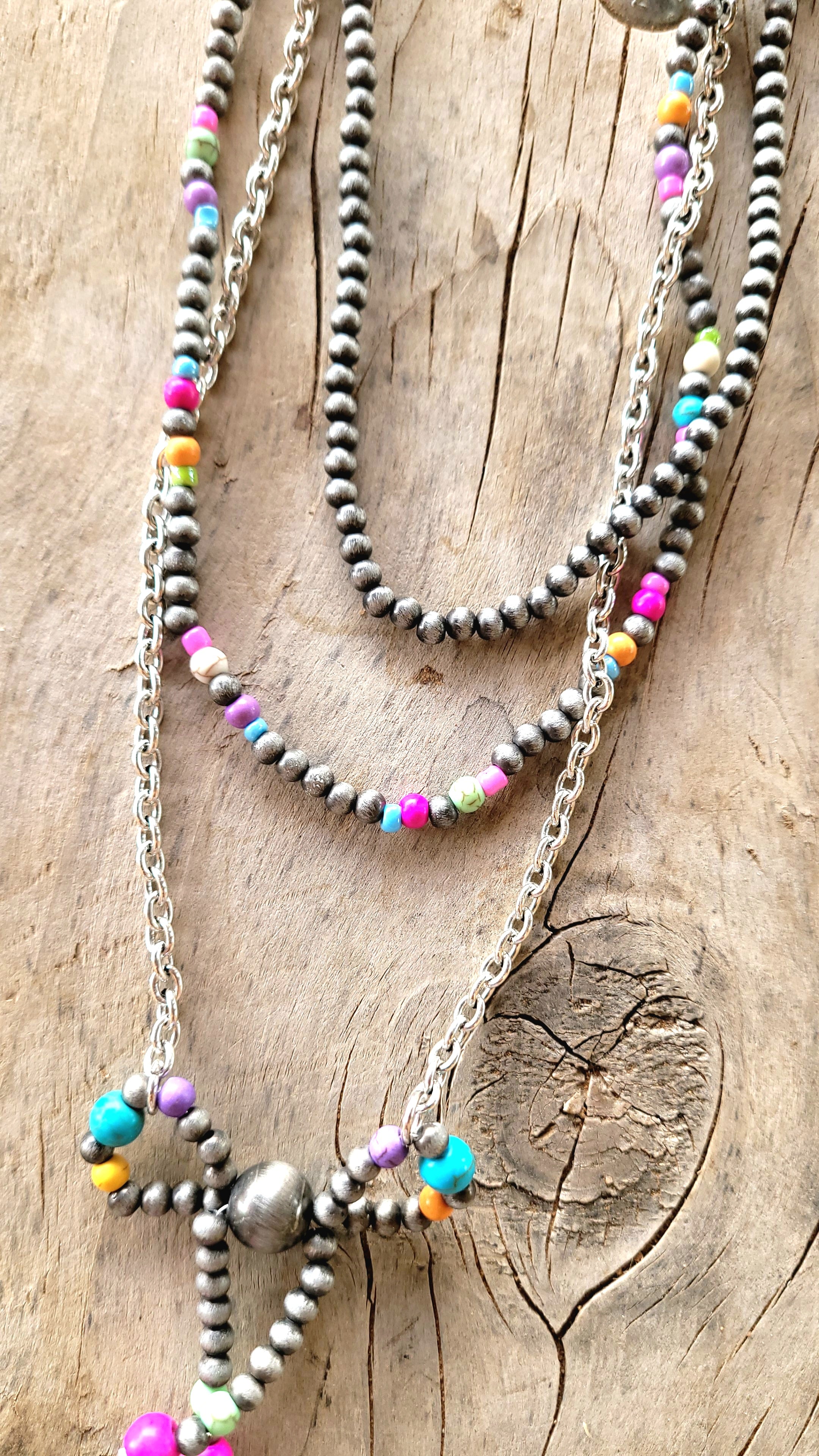 COLORFUL BOW NECKLACE