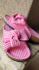 Load image into Gallery viewer, RED PLAID SANDELS
