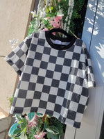 Load image into Gallery viewer, RIPPED CHECKERED TOP
