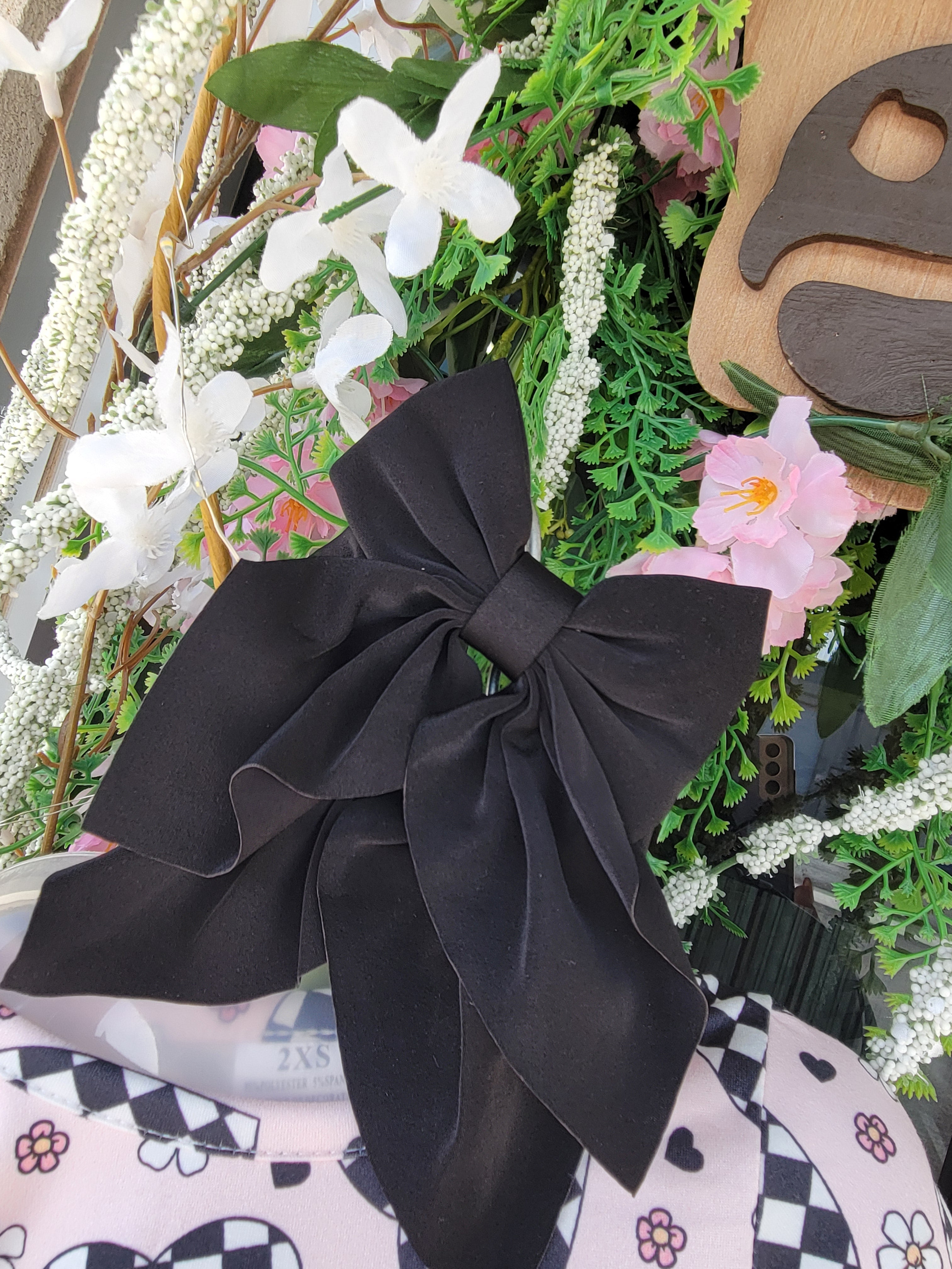 BLACK COQUETTE BOW SET