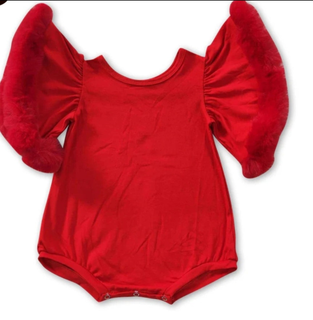 FUR SLEEVE TOP