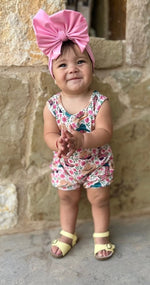 Load image into Gallery viewer, FLOWER/ BOOT ROMPER
