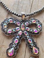 Load image into Gallery viewer, SILVERTONE BEAD NECKLACE SET
