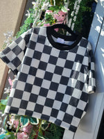 Load image into Gallery viewer, RIPPED CHECKERED TOP
