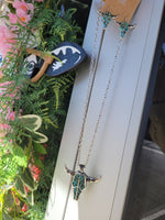 Load image into Gallery viewer, LONGHORN NECKLACE &amp;EARRING SET

