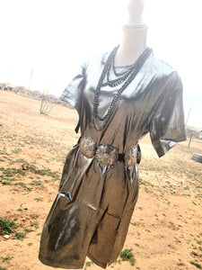 METALLIC GLITZ DRESS