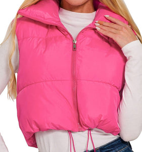 PUFFER CROPPED VEST