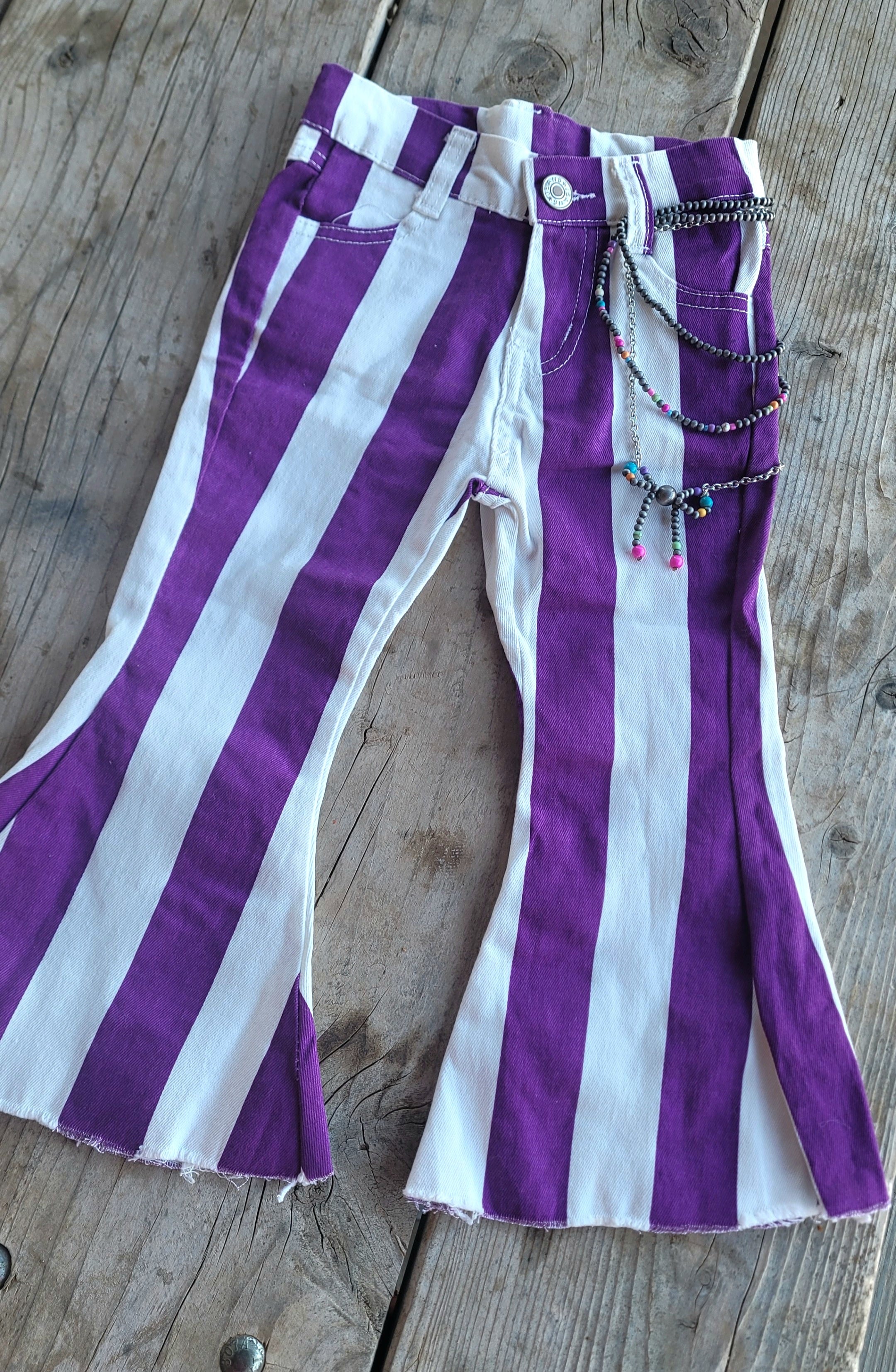 PURPLE STRIPED BELLS