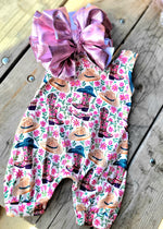 Load image into Gallery viewer, FLOWER/ BOOT ROMPER
