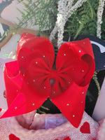Load image into Gallery viewer, RED RHINESTONE BOW
