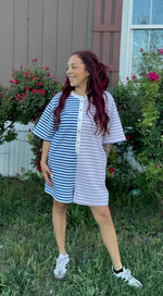 Load image into Gallery viewer, STRIPED ROMPER
