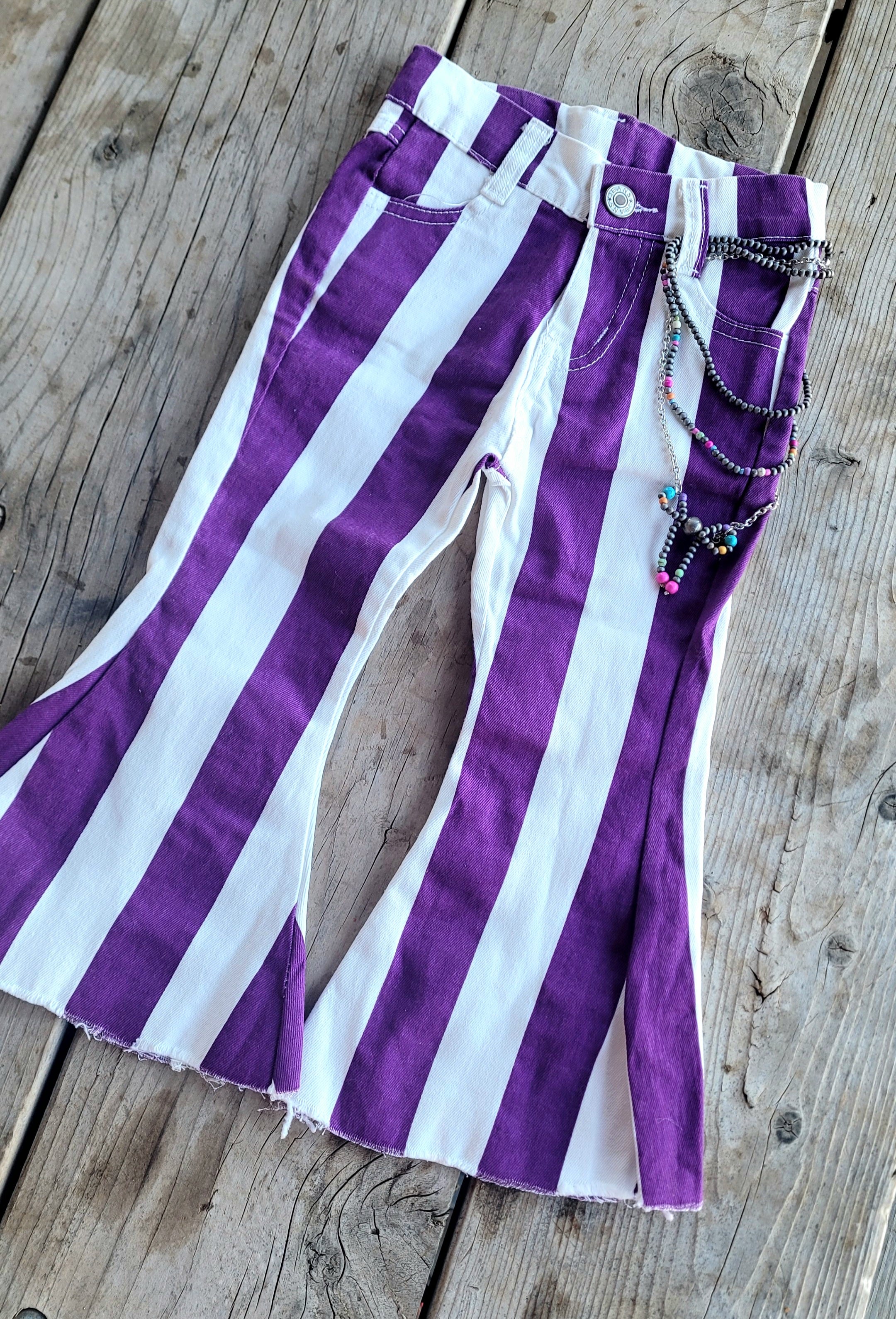 PURPLE STRIPED BELLS