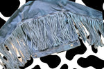 Load image into Gallery viewer, Fringe Jean Jacket
