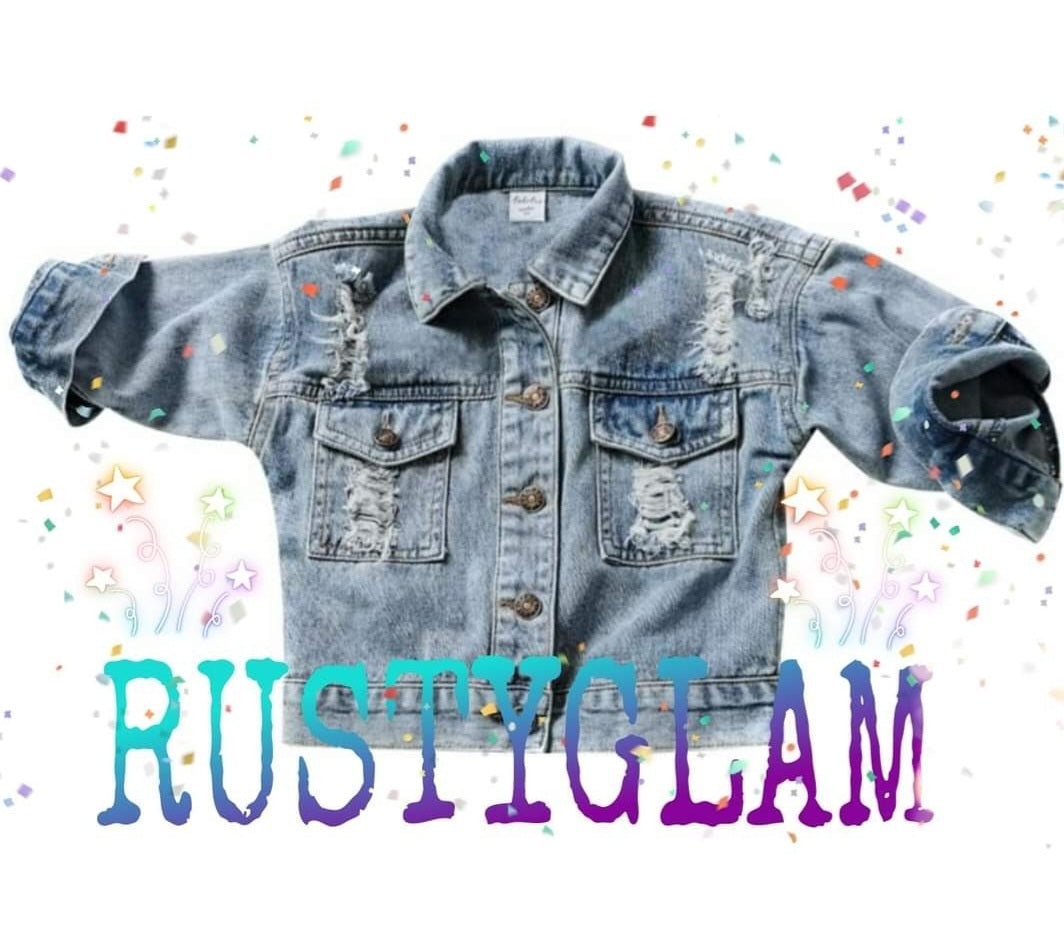 Little Girl Distressed Jean Jacket